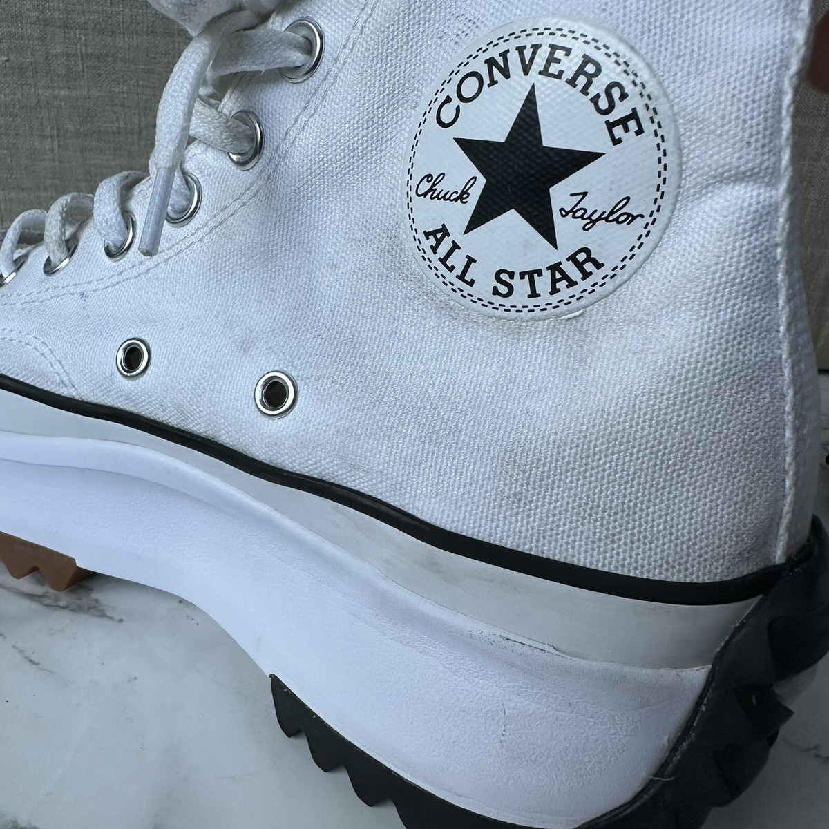Platform CONVERSE RUN STAR HIKE HI White 166799C Women Size 8.5