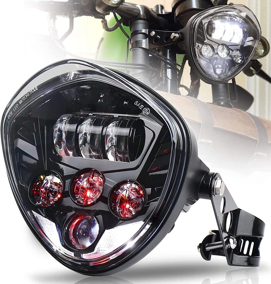7" inch LED Projector Hi/Lo Headlight For Suzuki Boulevard C50 C90 M50 M90 M109R - Image 2 of 4