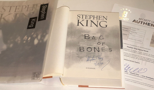 STEPHEN KING Signed BAG of BONES 1st Edition Beckett COA & Collector's Magazine - Bild 1 von 11