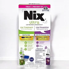 Nix Lice Treatment & Prevention Kit  All-in-One Shampoo Comb & Lice Prevention