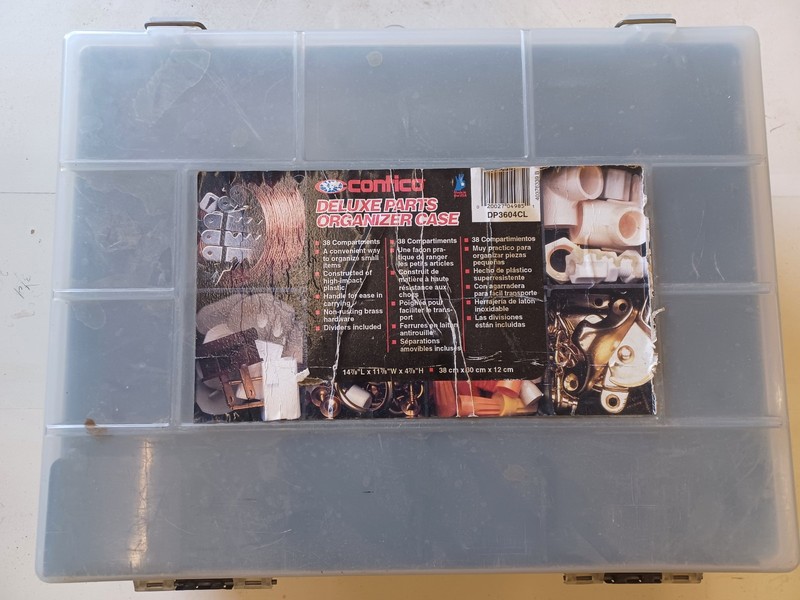 (3) Contico double sided hardware organizers