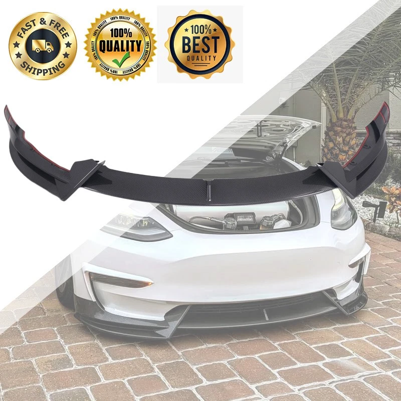 For Tesla Model Y 2020-2025 Carbon Style ABS Front Bumper Lip Spoiler Splitter
Opens in a new window