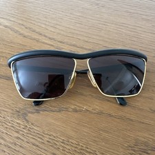 GIANFRANCO FERRE GFF 32 582 Sunglasses ALUTANIUM Blk Gold Rare VINTAGE 80s Italy