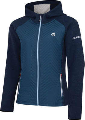 Dare 2b Damen Fleecejacke Kapuzenjacke Outdoorjacke, Blau, 32