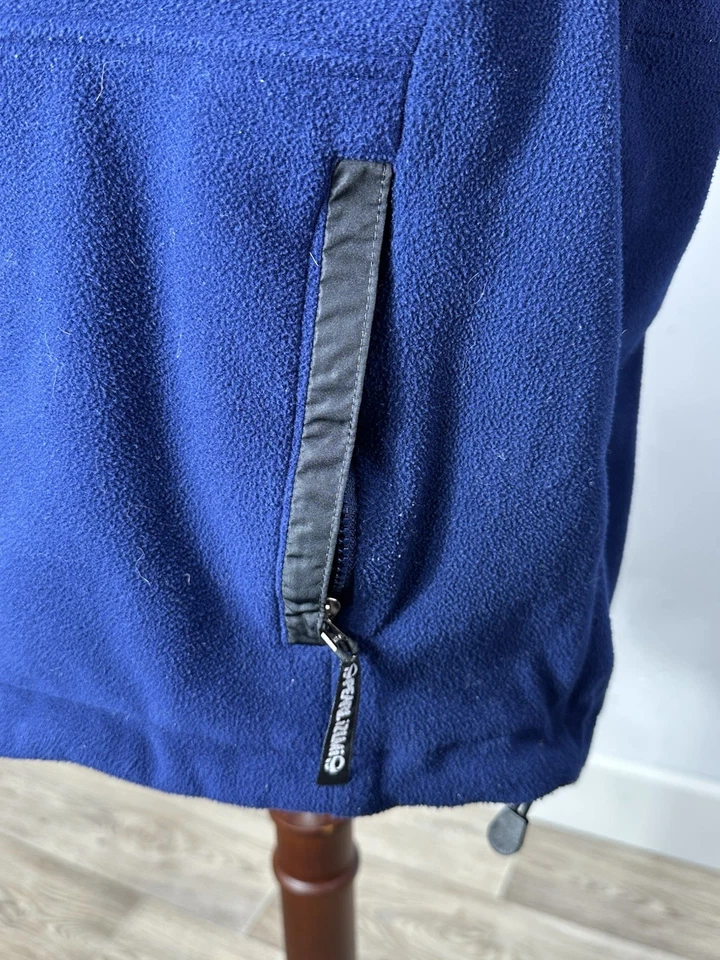 Pearl Izumi Fleece Vest Vintage Men’s Medium Navy Blue B137 - Image 3 of 4