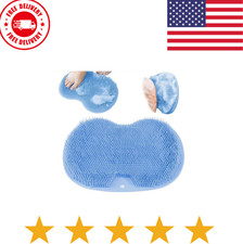 Foot Back Scrubber Exfoliating Silicone Massager Pad Cleaning Mat Bath Shower US