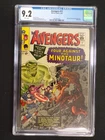 AVENGERS #17 MARVEL COMICS SILVER AGE HULK CAMEO CGC GRADED 9.2