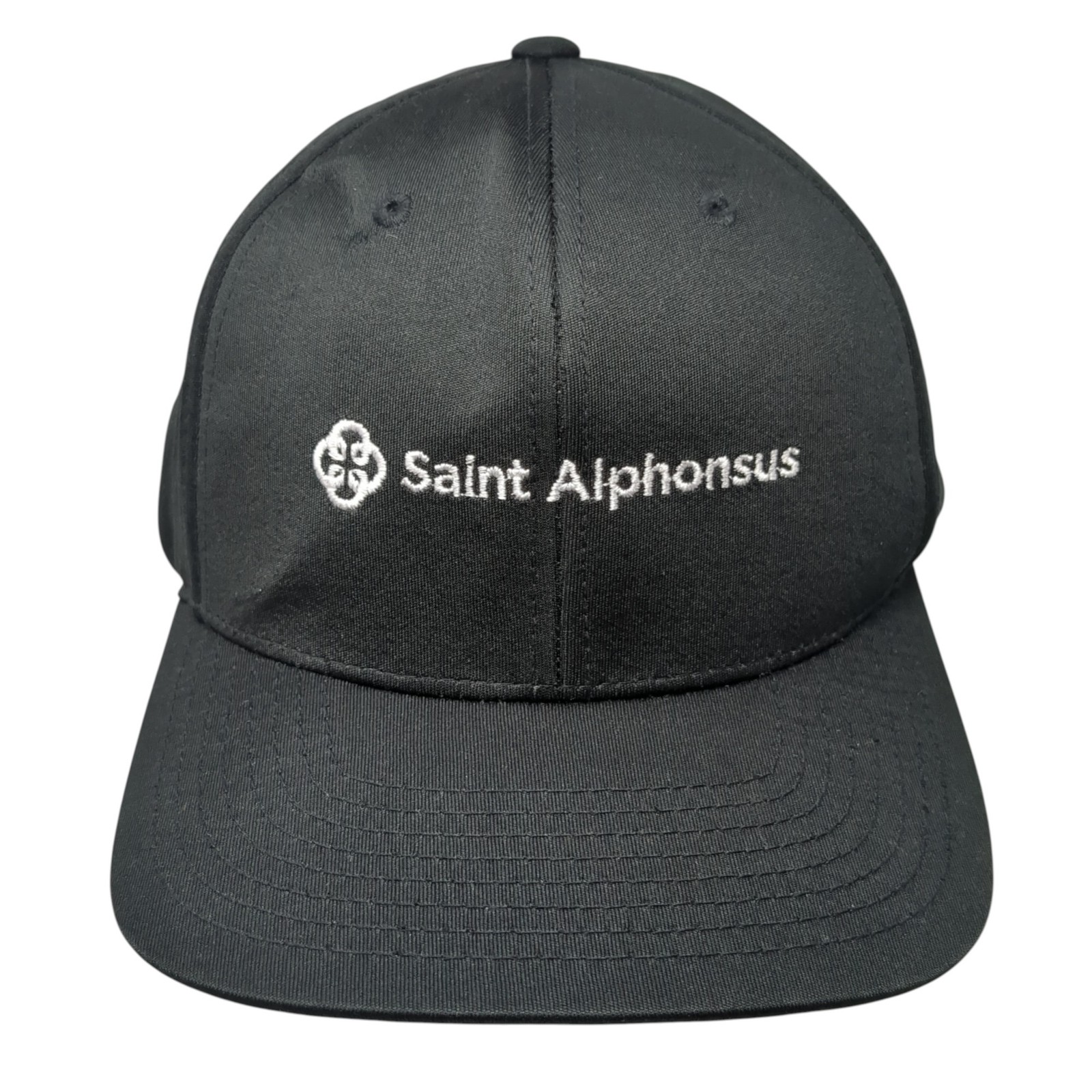 Saint Alphonsus Snapback Hat Solid Black One Size… - image 1