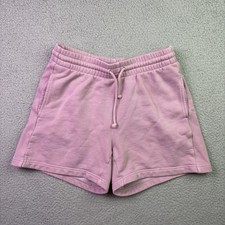 TNA Aritzia Shorts Womens Small Pink Boyfriend Cozy Sweatfleece Cotton