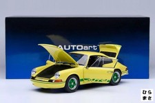 1/18 Porsche 911 Carrera RS Yellow Green Stripe AutoArt Diecast Car
