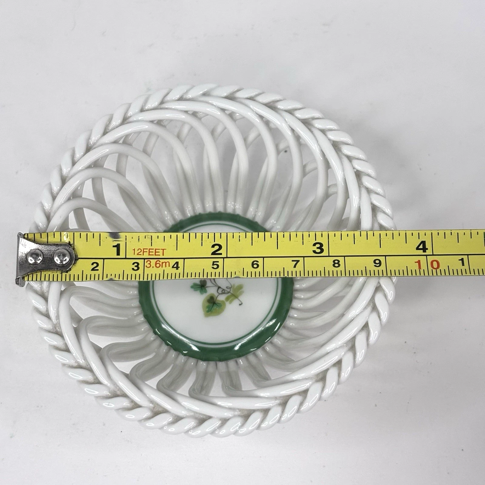 Herend Reticulated Ceramic Basket