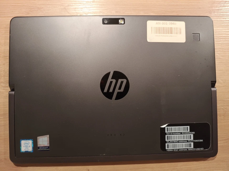 Windows Tablet HP ProX2 612 G2 | Intel Core i5 | 8GB RAM | 256GB SSD | Win10Pro - Bild 4 von 4