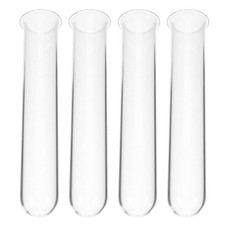 4Pcs Transparent Glass Propagation Tubes with Reusable Test Tube Vase for Plants