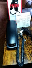 Argos B100 Slimline Corded Telephone Black Wall Mountable Landline BNIB Boxed