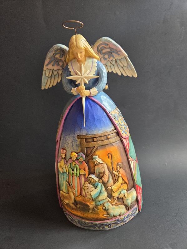 Jim Shore Angel Nativity Figurine With Tag ,A Star Shall Guide Us 2005 Heartwood