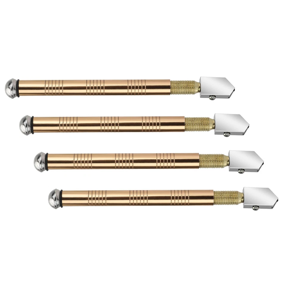 4pcs 6.1in Professional Diamond Glass Cutter With Ergonomic and Non-slip Handle Foto 3 de 4