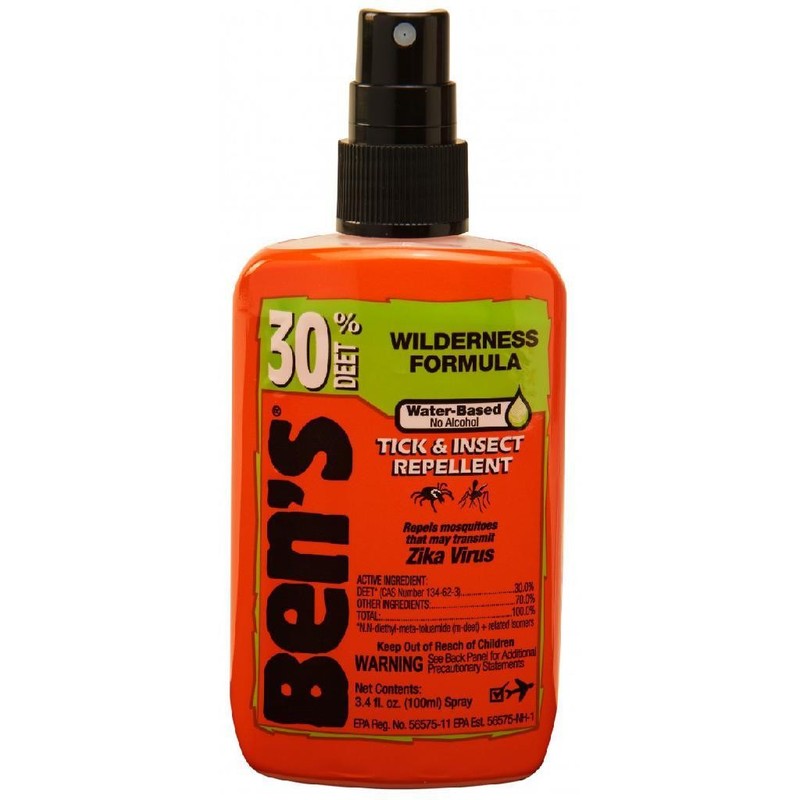 Ben's Wilderness 3.4 Oz Pump Spray 30% Deet Tick Mosquito Insect Repellent