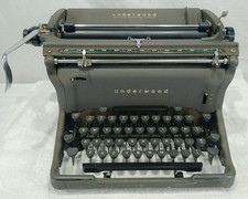 VINATGE UNDERWOOD SS TYPEWRITER GREY MADE IN USA thumbnail