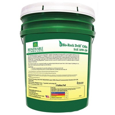 RENEWABLE LUBRICANTS 83004 Air Tool Oil,Synthetic Base,5 gal. 21A529