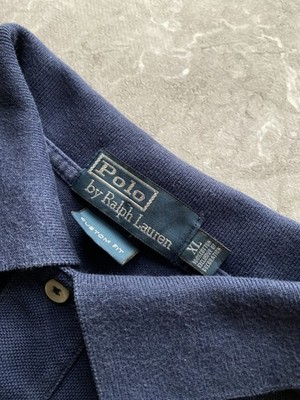 Vintage 90s Polo Ralph Lauren Big Pony #3 Polo Chief Keef Blue