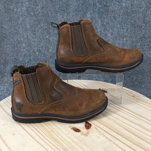 Skechers Chelsea Boot Men 9.5 Brown Leather Gaveno Relaxed Fit Memory Foam Skechers Chelsea Boots Mens 9.5 Dark Brown Relaxed Fit  main image 2