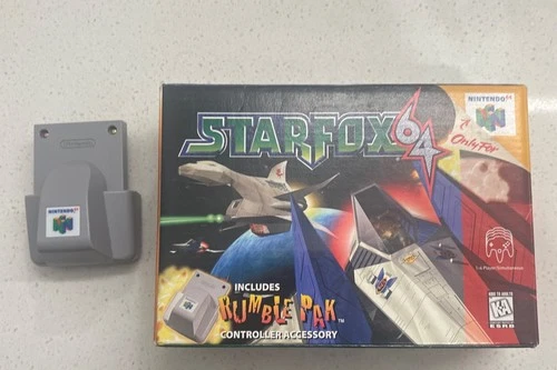 Star Fox 64 Nintendo 64 Big Box w/Rumble Pak Only