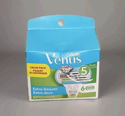 GILLETTE VENUS Extra Smooth Women's Razor 5 Blade - 6 Cartridges NEW Original
