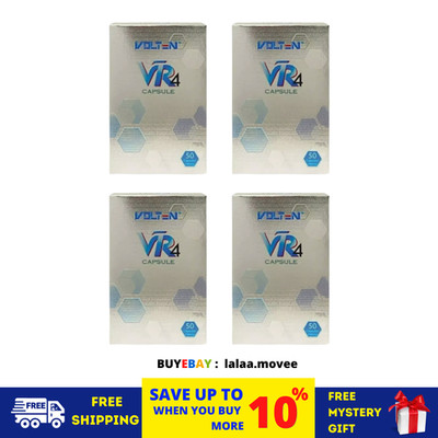 4 X Volten VR4 Capsule Black Ginger Extract Plant Based General Health