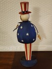 USA50.  Patriotic Metal Uncle Sam Bobble Figurine Table Top 10" — photo 2