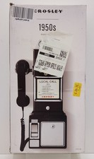 Crosley 1950's Reproduction Pay Phone Black Model CR56-BK NEW