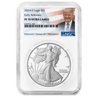 2024-S $1 1-oz Proof American Silver Eagle NGC PF70UC ER Trump Label