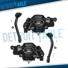 Front Steering Knuckles Wheel Hub Bearing Outer Tie Rods for 2011 Hyundai Sonata
