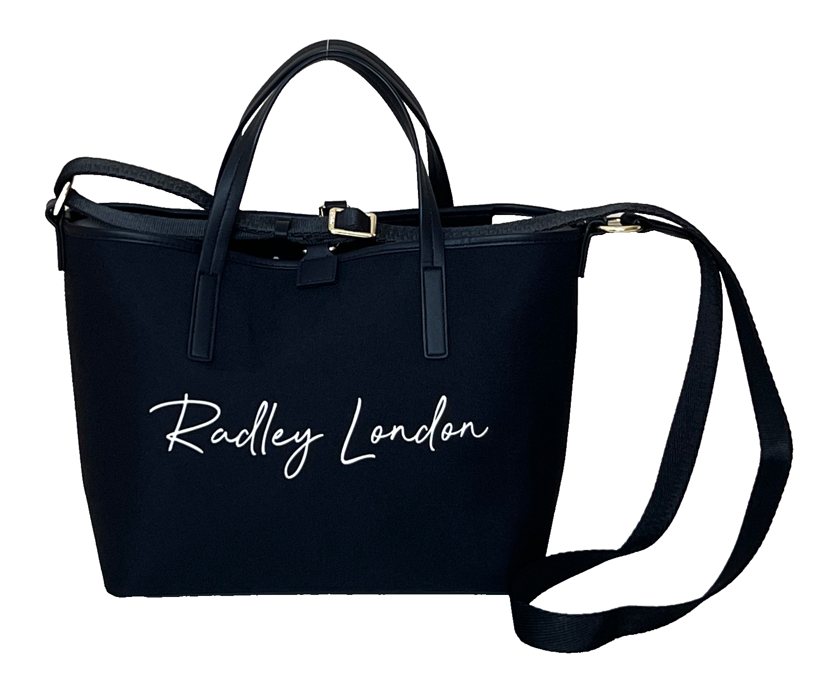 Radley Handbag Medium Crossbody Bag or Grab Bag Addison Gardens Black Polyester