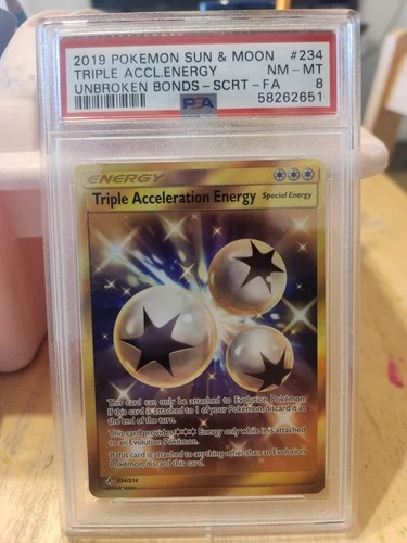 Near Mint TRIPLE ACCELERATION ENERGY✨ Full Art SR Unbroken Bonds 234/ | PSA 8 |