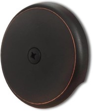 Single Hole Bathtub Drain Overflow Plate with One Matching Screws, Easy to In.