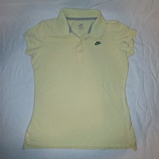 Nike Golf Tech Basic Dri-Fit Polo Short Sleeve T-Shirt Women  s Medium Yellow