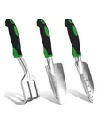 Garden Tools, Heavy Duty Cast-Aluminum Garden Tool Set with Hand Trowel, Tran...