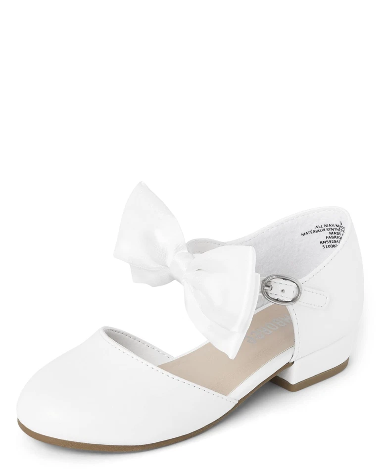 Gymboree,Girls,and Toddler Dressy Ballet Flat,White,5 Toddler - Image 4 of 4