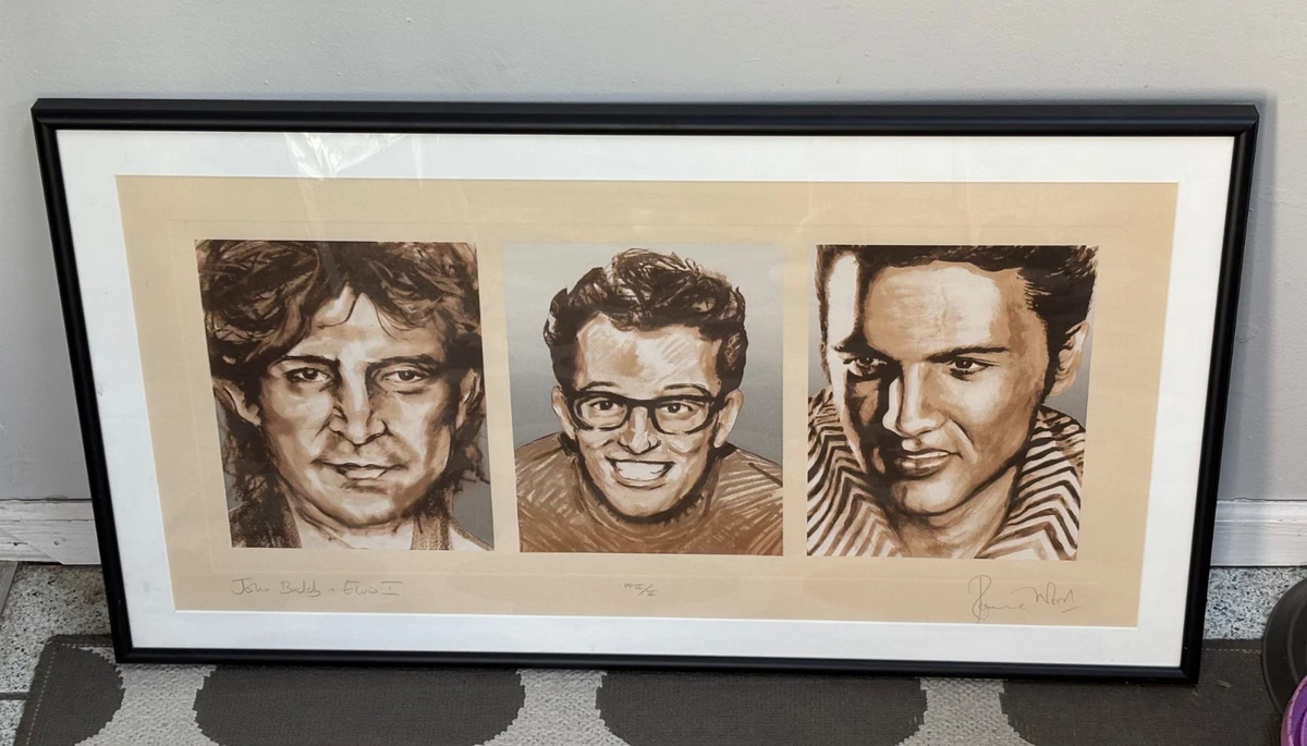 Ronnie Wood エルビス ポップアート 額縁付き　　（I 74 Ronnie Wood Art In Art Prints for sale | eBay