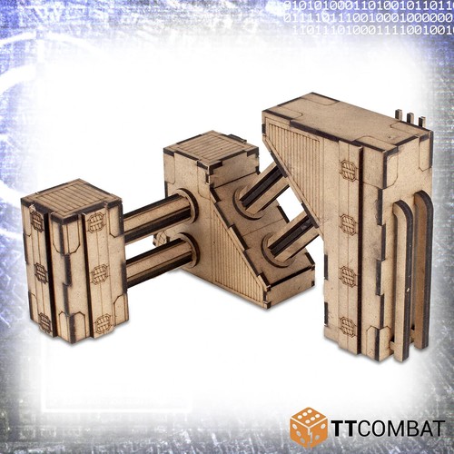 SFX079 TTCombat - Si-Fi X - BURTON QUARTERSECTIONS (10mm) (Battletech, Dropzone) - Picture 7 of 9
