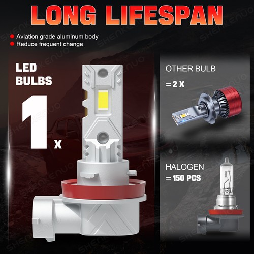 Für Lexus CT200h 2011-2017 LED Scheinwerfer & Nebelscheinwerfer Birnen HB4 H11 Fern-/Abblendlicht - Bild 3 von 17