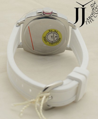 NEW COACH BOYFRIEND SMALL WHITE SILICON RUBBER STRAP WATCH 14502131 - Picture 5 of 5