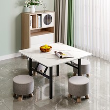 60/80cm Square Folding Dining Coffee Table Outdoor Camping Picnic Table Tea Desk