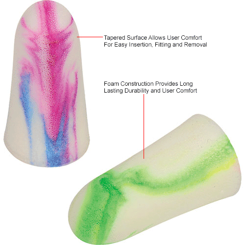 Moldex Sparkplugs Earplugs NRR33 - Soft Foam Uncorded Individual Wrapped Pairs