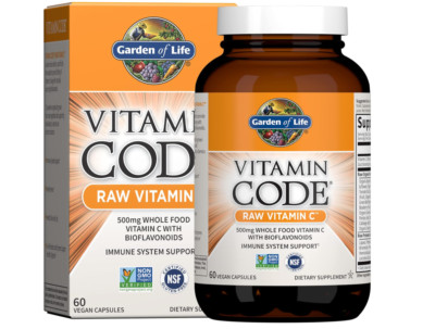 Garden of Life Vitamin Code Raw Vitamin C 60 Capsules - Exp 07/2026