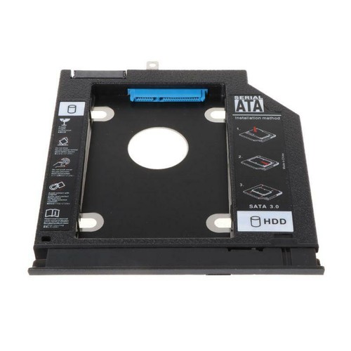 New 2nd SSD HHD Hard Drive Caddy Tray Bracket for Lenovo Ideapad 320 320C 520 - Afbeelding 5 van 9