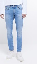 River Island Men’s Slim Jeans 32r Blue