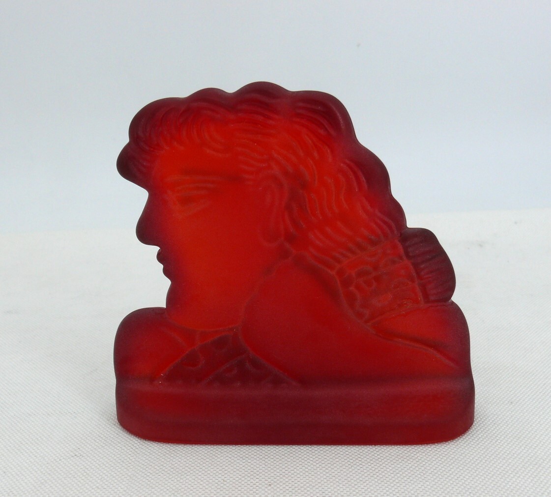Presse-papier Daum France En Pâte De Verre Incolore - Alekos Fassianos Mod1