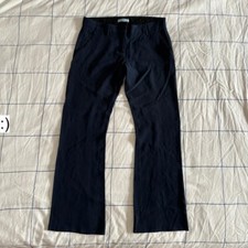 Prada Flared Trousers | Classic Navy Blue Pants | Size IT 42