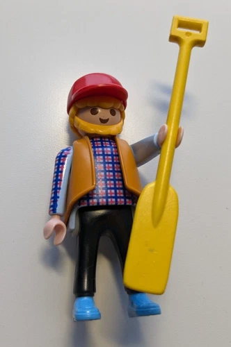 PLAYMOBIL 3866 Hydravion Pilote 30 00 648 et pagaie 30 07 548 - vintage